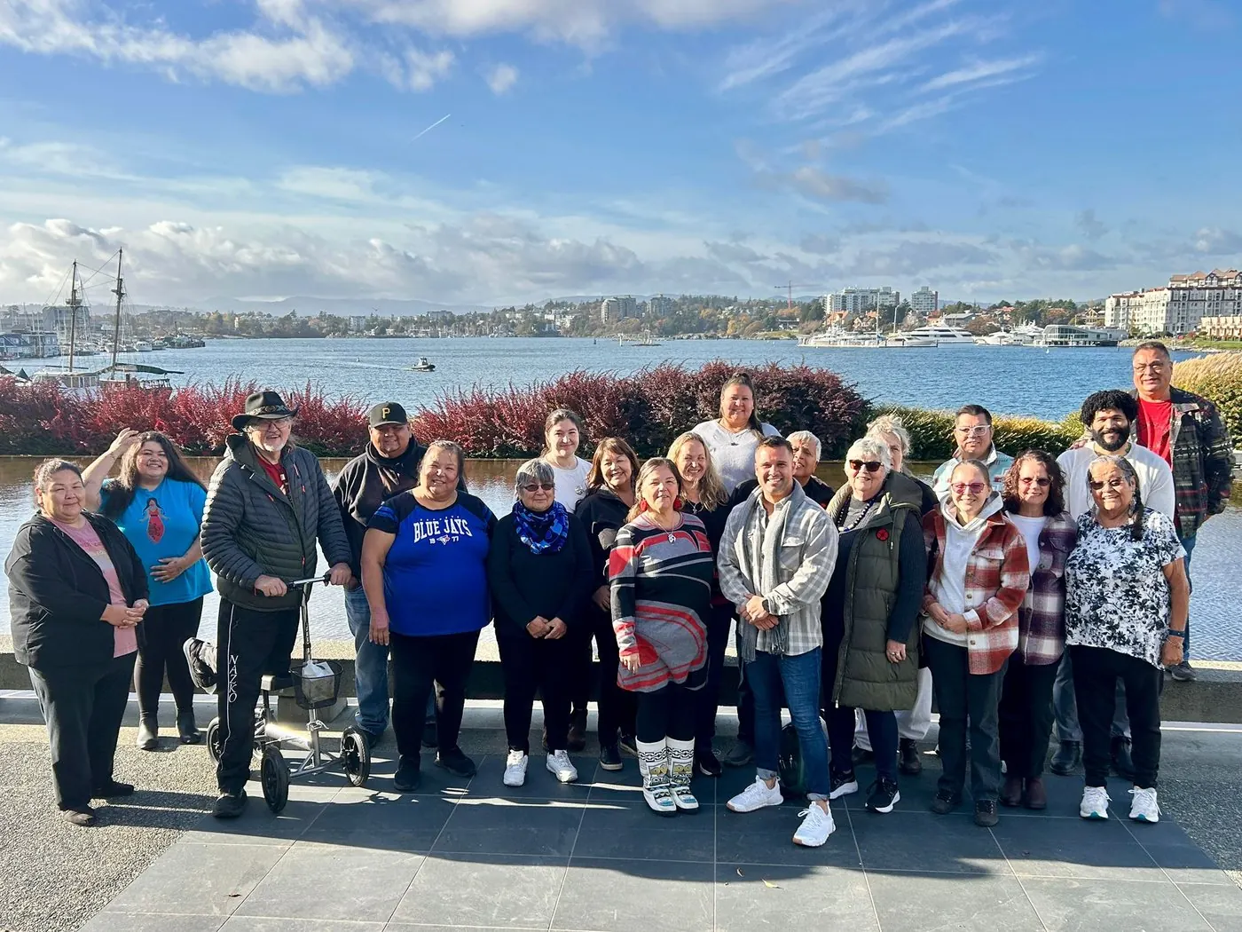 Eli Toombs with Train-the-Trainer partner community members in Canada